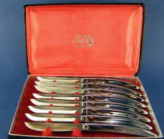 Carvel Hall 8 Piece Set of Stainless Steak Knives  