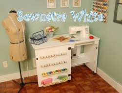 Arrow Sewing Machine Cabinet Sewnatra White Oak Black  