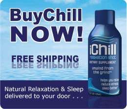 SLEEP AID iChill RELAXATION SHOT DIETARY SUPPLEMENT DRINK NATURAL WAY 