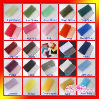 40 Organza Table Runner 12x108 Wedding Colors U Pick  