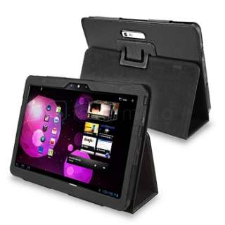   Tab 10.1v Tablet Black Leather Cover Case+Screen Protector  