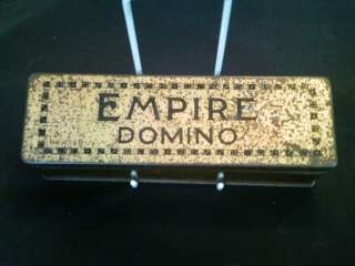 1930/40s Empire Dominoes Complete Set Original Tin Box  