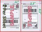 2000 Shipping Labels Self Adhesive 8.5x5.5 Blank label