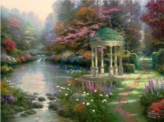 Thomas Kinkade Oil Painting Garden of Prayer 36×24  