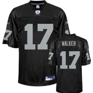 Javon Walker #17 Oakland Raiders Replica NFL Jersey Black Size 52 (XL 