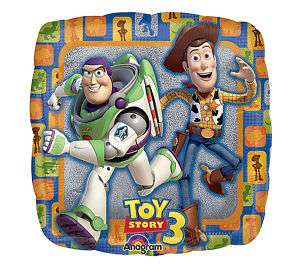 TOY STORY 3 Birthday Party Square BALLOON Foil / Mylar  
