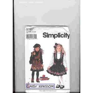 Simplicity Pattern 9167 size AA 3,4,5,6 Daisy Kingdom dresses Unused