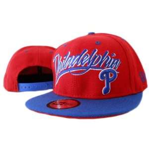   Era Philadelphia Phillies Snap Back Hat Red Blue: Sports & Outdoors