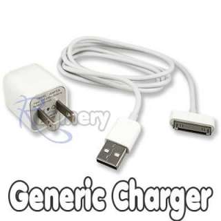 OEM AC WALL CHARGER+USB SYNC DATA CABLE FOR IPHONE 4 4G