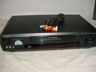 SONY HIFI STEREO VHS VCR WITH REMOTE SLV 779HF  