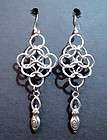 Goddess Chainmail Earrings Chain Maille Wicca SCA Pagan