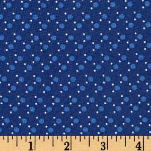  44 Wide Stella Dot Navy Blue Fabric By The Yard Arts 