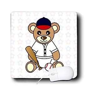   Teddy Bears   Cute Baseball Player Teddy Bear Boy   Mouse Pads
