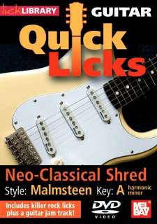 guitar quick licks MALMSTEEN style NEO CLASSICAL SHRED  