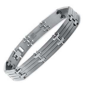  Titanium Link Bracelet Satin High Polish 8.5 Jewelry