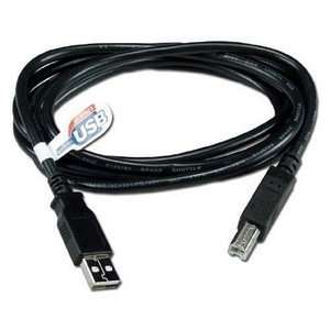  CABLE USBA USBB M/M BLACK CERTIFIED UV AC. Type A Male USB   Type B 