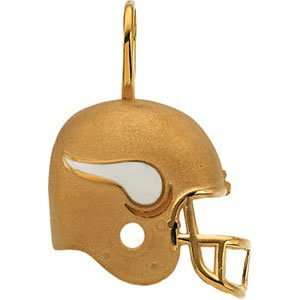  NFL 14K Gold Minnesota Vikings Helmet Pendant: Jewelry