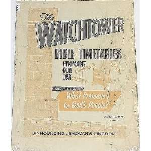   WatchTower (March 15, 1974) (Vol. 95 Number 6) Watch Tower Society