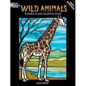 Wild Animals Stained Glass Coloring Book[ WILD ANIMALS STAINED GLASS 